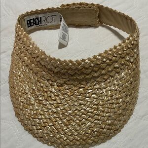 Beach Riot Natural Straw Visor